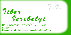 tibor verebelyi business card